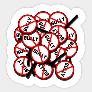 No Bully sign Sticker